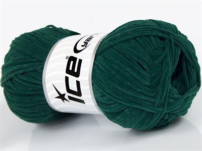 Lot of 8 Skeins Ice Yarns SUEDE CHENILLE (100% MicroFiber) Yarn Emerald Green