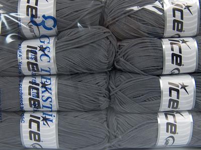 Lot of 8 Skeins Ice Yarns SUEDE CHENILLE (100% MicroFiber) Yarn Grey