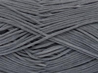 Lot of 8 Skeins Ice Yarns SUEDE CHENILLE (100% MicroFiber) Yarn Grey