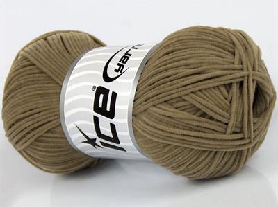 Lot of 8 Skeins Ice Yarns SUEDE CHENILLE (100% MicroFiber) Yarn Light Khaki