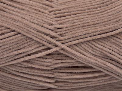 Lot of 8 Skeins Ice Yarns SUEDE CHENILLE (100% MicroFiber) Yarn Light Mink