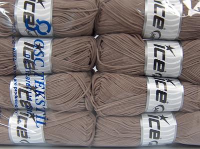 Lot of 8 Skeins Ice Yarns SUEDE CHENILLE (100% MicroFiber) Yarn Light Mink