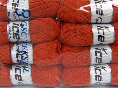Lot of 8 Skeins Ice Yarns SUEDE CHENILLE (100% MicroFiber) Yarn Orange