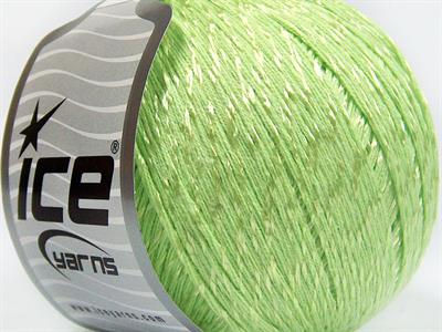 Lot of 4 x 100gr Skeins Ice Yarns SUMMER (70% Mercerized Cotton 30% Viscose) Yarn Light Green
