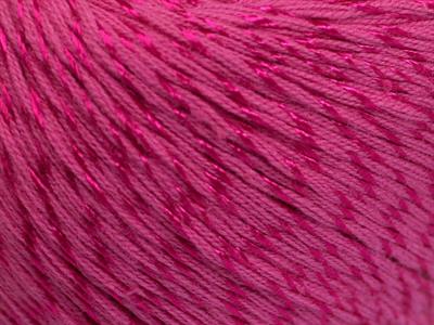 Lot of 4 x 100gr Skeins Ice Yarns SUMMER (70% Mercerized Cotton 30% Viscose) Yarn Candy Pink