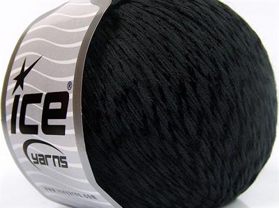 Lot of 4 x 100gr Skeins Ice Yarns SUMMER (70% Mercerized Cotton 30% Viscose) Yarn Black