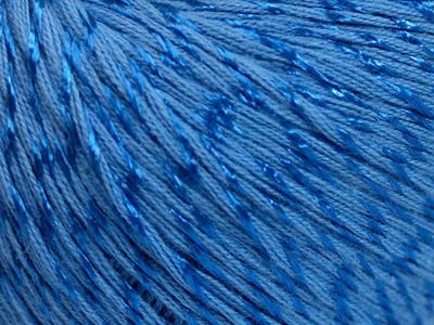 Lot of 4 x 100gr Skeins Ice Yarns SUMMER (70% Mercerized Cotton 30% Viscose) Yarn Blue