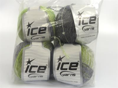 4x100gr. SUMMER COLOR Viskon, Pamuk Yeşil Tonları, Gri Tonları Viskon, Yazlık İplikler, Pamuk, Batik Desenli