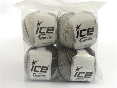 4x100gr. SUMMER COLOR Viskon, Pamuk Gri Tonları Viskon, Yazlık İplikler, Pamuk, Batik Desenli