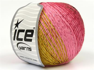 4x100gr. SUMMER COLOR Viskon, Pamuk Pembe tonları, Haki Tonları Viskon, Yazlık İplikler, Pamuk, Batik Desenli