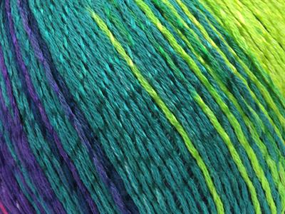 4x100gr. SUMMER COLOR Viskon, Pamuk Gökkuşağı Viskon, Yazlık İplikler, Pamuk, Batik Desenli