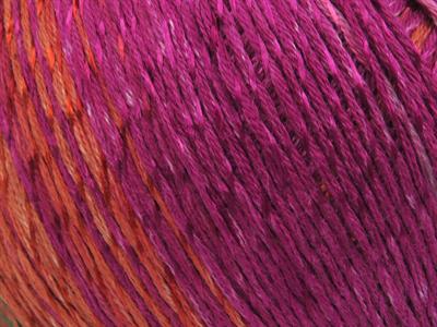 4x100gr. SUMMER COLOR Viskon, Pamuk Gökkuşağı Viskon, Yazlık İplikler, Pamuk, Batik Desenli