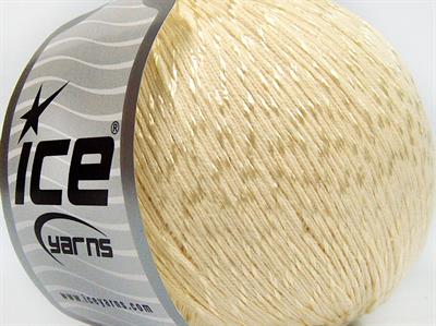 Lot of 4 x 100gr Skeins Ice Yarns SUMMER (70% Mercerized Cotton 30% Viscose) Yarn Cream