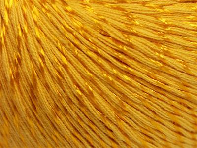 Lot of 4 x 100gr Skeins Ice Yarns SUMMER (70% Mercerized Cotton 30% Viscose) Yarn Gold