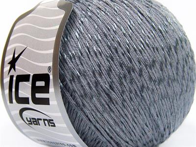 Lot of 4 x 100gr Skeins Ice Yarns SUMMER (70% Mercerized Cotton 30% Viscose) Yarn Grey