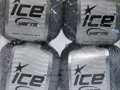 Lot of 4 x 100gr Skeins Ice Yarns SUMMER (70% Mercerized Cotton 30% Viscose) Yarn Grey