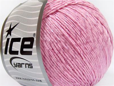 Lot of 4 x 100gr Skeins Ice Yarns SUMMER (70% Mercerized Cotton 30% Viscose) Yarn Light Pink