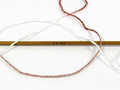 8x50gr. SUMMER ROSE GLITZ Metalik Simli, Akrilik Beyaz Metalik Simli, Yazlık İplikler, Batik Desenli, Akrilik