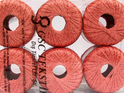 6x50gr. SUMMER VISCOSE Viskon, Merserize Pamuk Somon Çok İnce, Viskon, Yazlık İplikler, Pamuk, Tığ İşi