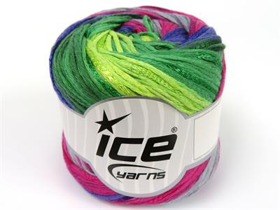 4x100gr. SUMMERTIME COLOR Viskon, Pamuk Mavi, Gri, Yeşil Tonları, Kırmızı Tonları Viskon, Yazlık İplikler, Pamuk, Batik Desenli