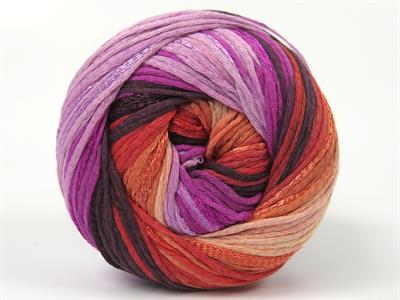 4x100gr. SUMMERTIME COLOR Viskon, Pamuk Maron, Pembe tonları, Somon Tonları Viskon, Yazlık İplikler, Pamuk, Batik Desenli