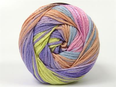 4x100gr. SUMMERTIME COLOR Viskon, Pamuk Pastel Renkler Viskon, Yazlık İplikler, Pamuk, Batik Desenli