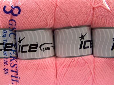 4x100gr. SUPER BABY Bebe Akrilik Şeker pembe Kışlık, Bebe, 100% Akrilik