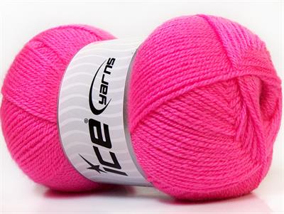 4x100gr. SUPER BABY Bebe Akrilik Fuşya Kışlık, Bebe, 100% Akrilik