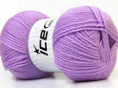 Lot of 4 x 100gr Skeins Ice Yarns SUPER BABY Hand Knitting Yarn Lavender