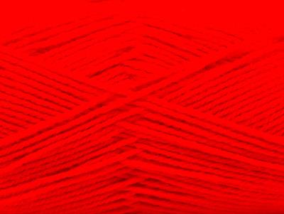 Lot of 4 x 100gr Skeins Ice Yarns SUPER BABY Hand Knitting Yarn Red