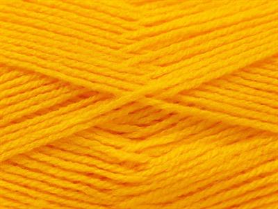 Lot of 4 x 100gr Skeins Ice Yarns SUPER BABY Hand Knitting Yarn Yellow