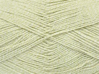 Lot of 4 x 100gr Skeins Ice Yarns SUPER COTTON SOCK (48% Cotton 39% Superwash Wool) Yarn Green White