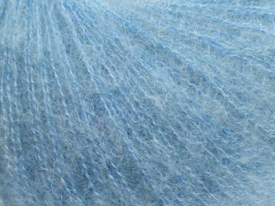 Lot of 6 Skeins Ice Yarns SUPERKID MOHAIR (47% SuperKid Mohair 31% Superwash Extrafine Merino Wool) Yarn Baby Blue