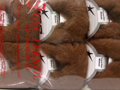 Lot of 6 Skeins Ice Yarns SUPERKID MOHAIR (31% Superwash Extrafine Merino Wool) Yarn Brown