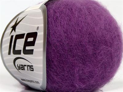 Lot of 6 Skeins Ice Yarns SUPERKID MOHAIR (31% Superwash Extrafine Merino Wool) Yarn Purple