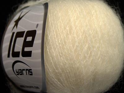 Lot of 6 Skeins Ice Yarns SUPERKID MOHAIR (31% Superwash Extrafine Merino Wool) Yarn Cream