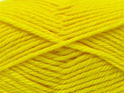 4x100gr. SUPERWASH WOOL BAMBOO Bambu Neon Sarı Lüks, Kışlık, Yün, Bambu, Worsted