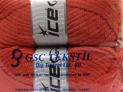 2x200gr. SUPERWASH WOOL JUMBO Akrilik Turuncu Kışlık, Yün, Çok Kalın, Makina Yıkama