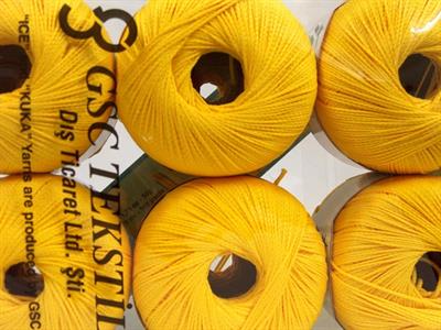 Lot of 6 Skeins Ice Yarns SWIM Hand Knitting Yarn Yellow