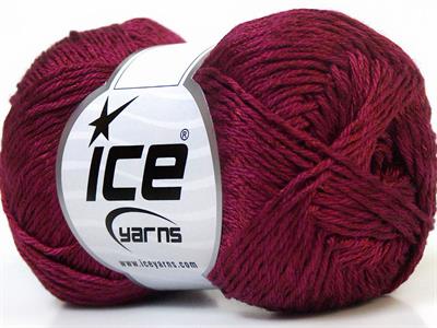 4x100gr. TENA Pamuk Bordo Yazlık İplikler, Pamuk