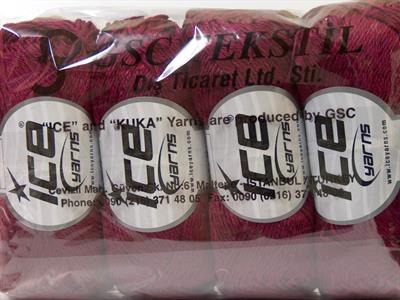 4x100gr. TENA Pamuk Bordo Yazlık İplikler, Pamuk