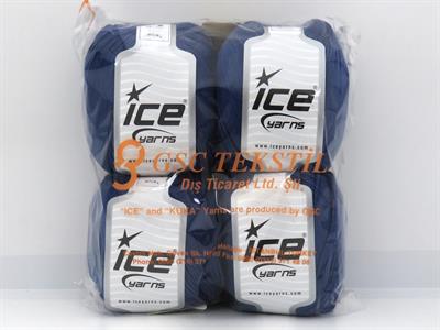 Lot of 4 x 100gr Skeins Ice Yarns TENCEL (100% Tencel) Yarn Dark Blue