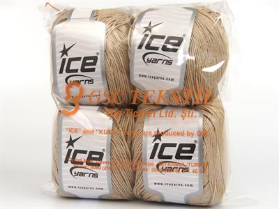 Lot of 4 x 100gr Skeins Ice Yarns TENCEL (100% Tencel) Yarn Light Camel