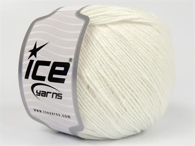 Lot of 4 x 100gr Skeins Ice Yarns TENCEL Hand Knitting Yarn White
