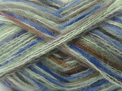 Lot of 8 Skeins Ice Yarns TOUCAN (5% Wool) Yarn Green shades Brown Shades Blue