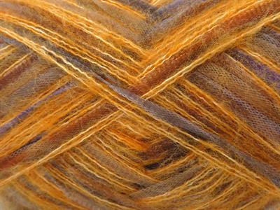 Lot of 8 Skeins Ice Yarns TOUCAN (5% Wool) Yarn Gold Shades Grey Blue Brown