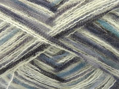 Lot of 8 Skeins Ice Yarns TOUCAN (5% Wool) Yarn Cream Turquoise Grey Shades