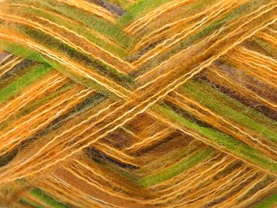 Lot of 8 Skeins Ice Yarns TOUCAN (5% Wool) Yarn Gold Shades Grey Green