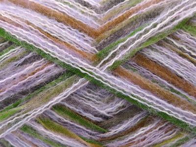 Lot of 8 Skeins Ice Yarns TOUCAN (5% Wool) Yarn Lilac Pink Green Grey Gold