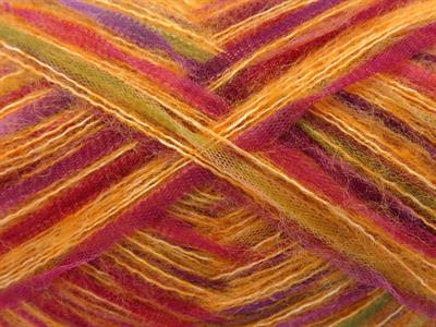 Lot of 8 Skeins Ice Yarns TOUCAN (5% Wool) Yarn Gold Shades Green Purple Burgundy